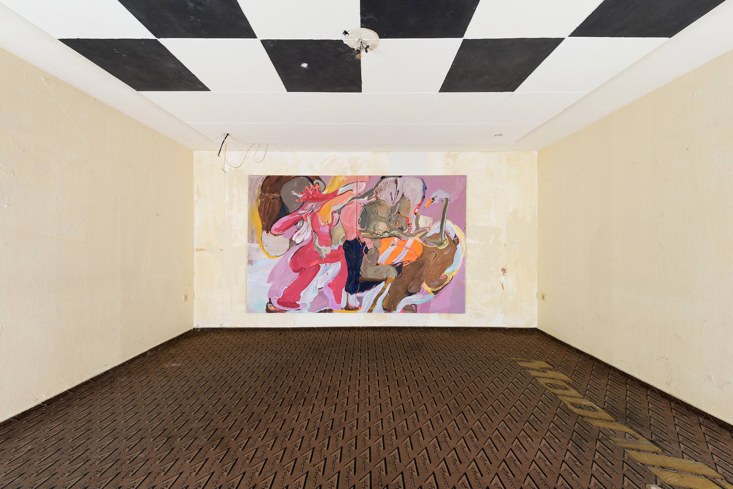 Stefanie Heinze, Gentle Nudge (The Medium Walk), 2015, acrylic and oil on canvas, 300 × 190 cm – Picture 2